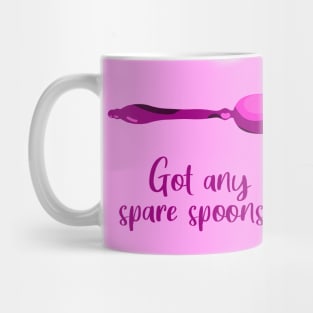 Got Any Spare Spoons? (Spoonie Awareness) - Pink Mug